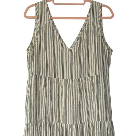 Cozy Co. Striped Maxi Dress Sz Small Sleeveless Cotton Blend Pockets Beachy Boho - Picture 4 of 14